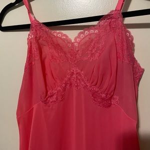 50s Vintage pink slip dress